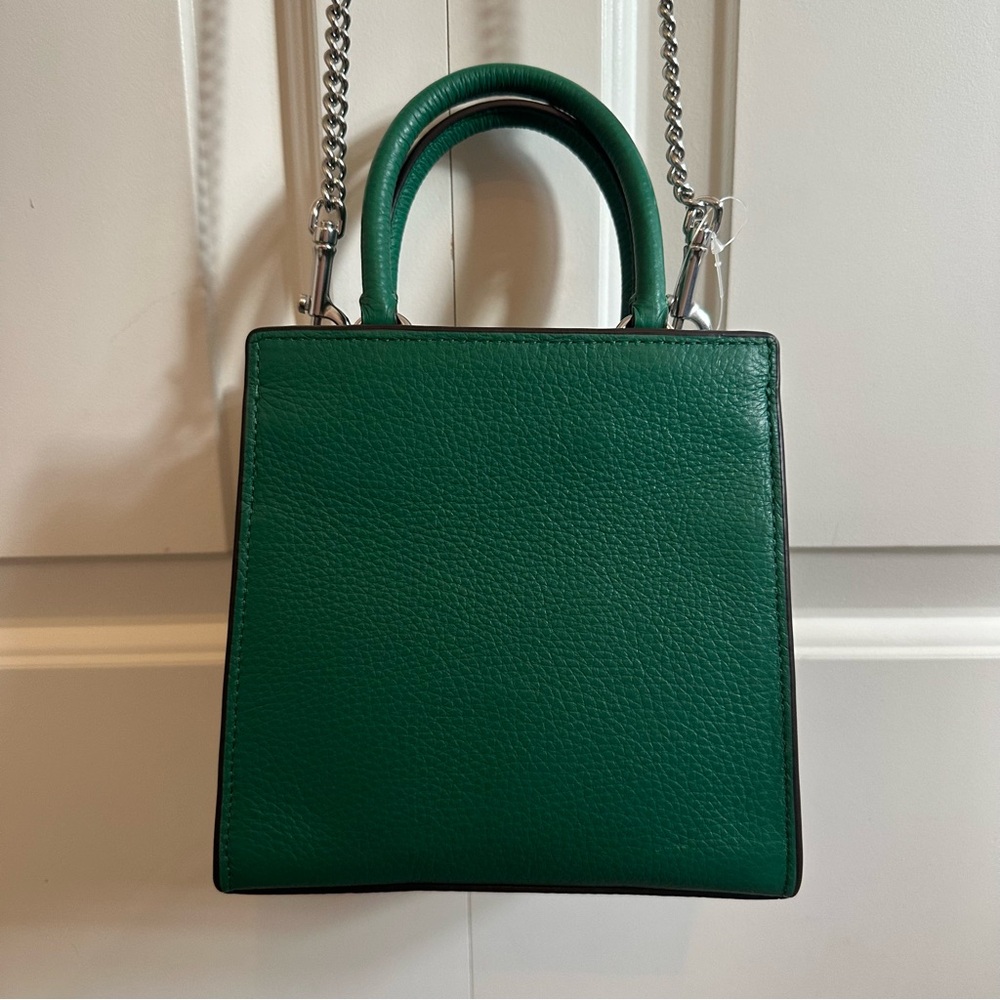 Coach Mini Pepper Crossbody NEW Green Leather Handbag C6778 - Picture 7 of 9